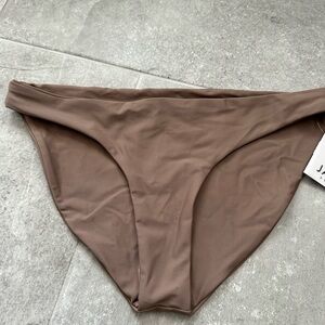 Jade Swim Lure Bikini Bottom in Nude Size Large
